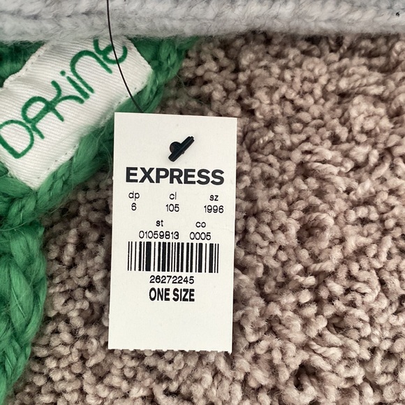 gray bin beanie from express one size nwt - Picture 4 of 4